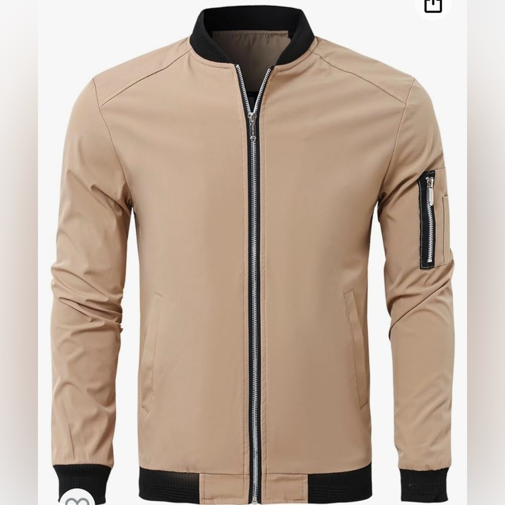 Alessia Cara Men's Fall Spring Casual Coat Windproof Jacket With Pockets